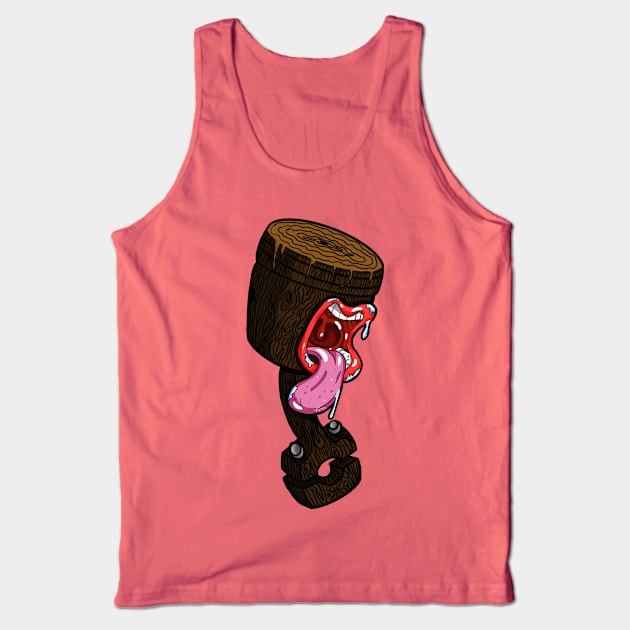 New School Screaming Wooden Piston Tank Top by freezethecomedian